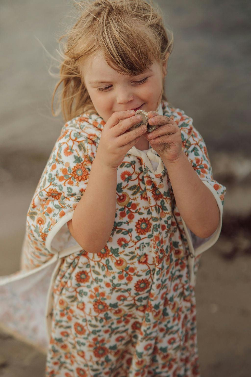 Bathing Towel Poncho | Organic Cotton - In Bloom
