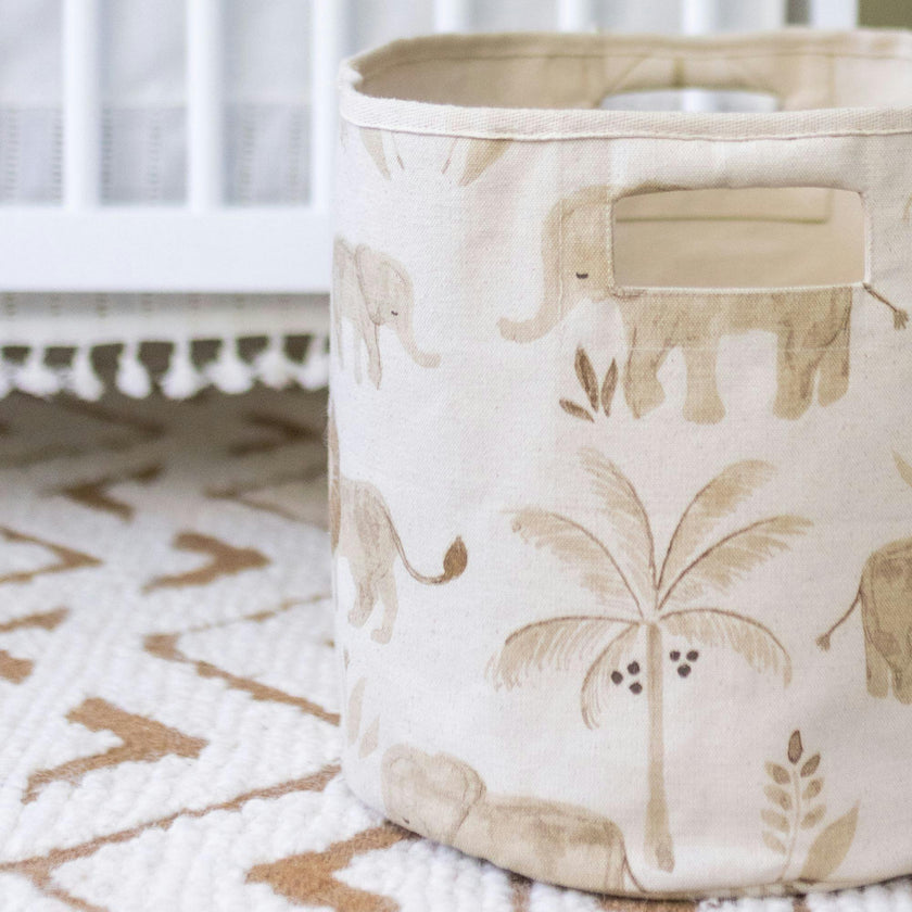 Kendi Safari Canvas Storage Bin