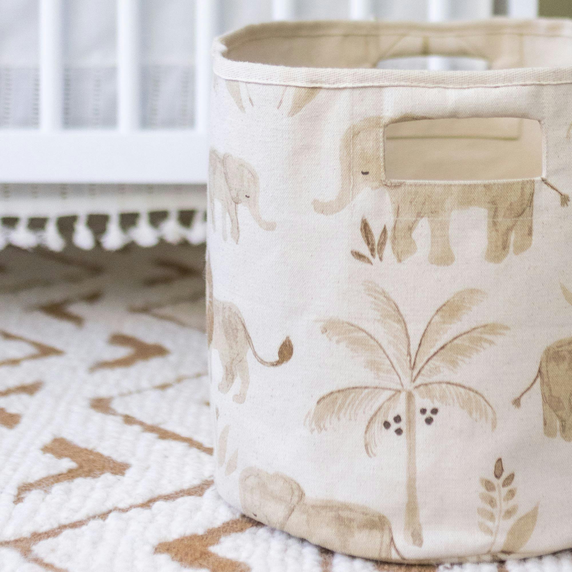 Kendi Safari Canvas Storage Bin