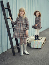 Sweet Plaid Long Sleeve Dress