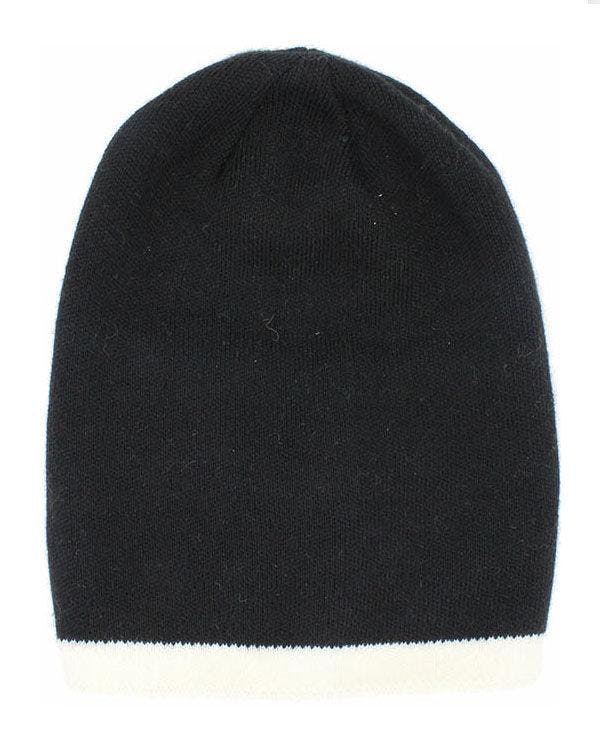 Two Tone Knit Hat (Snap On Pom Sold Separately)