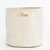 Handmade Canvas Storage Basket Lace