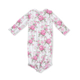 Cabbage Rose Stripe - Knotted Gown