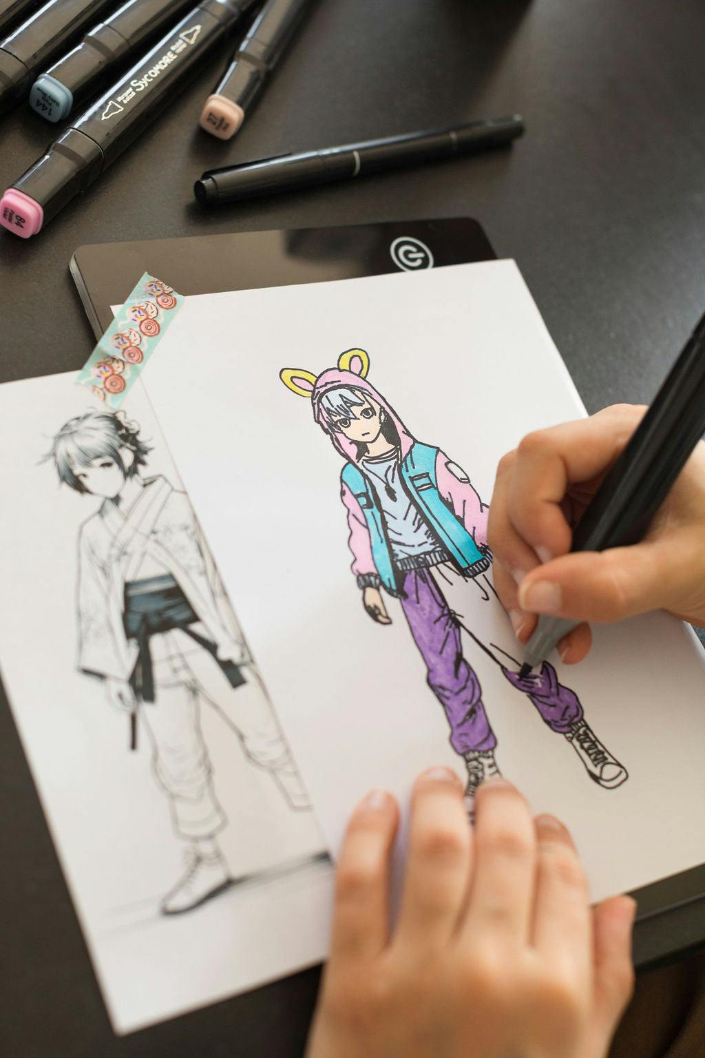 Manga - Rechargeable Led Light Pad - Create Your Manga Characters - 10y+