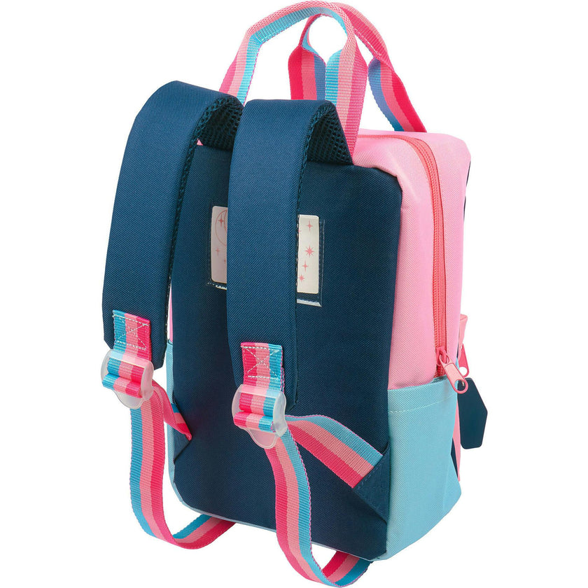 Style.Lab: Harlow Colorblock Backpack Pouch Set - Navy & Pink