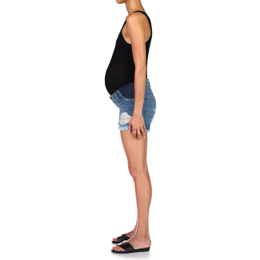Karlie Boyfriend Maternity Jean Short | Sprawling