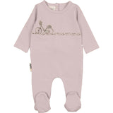 Flower Bike Print Footie