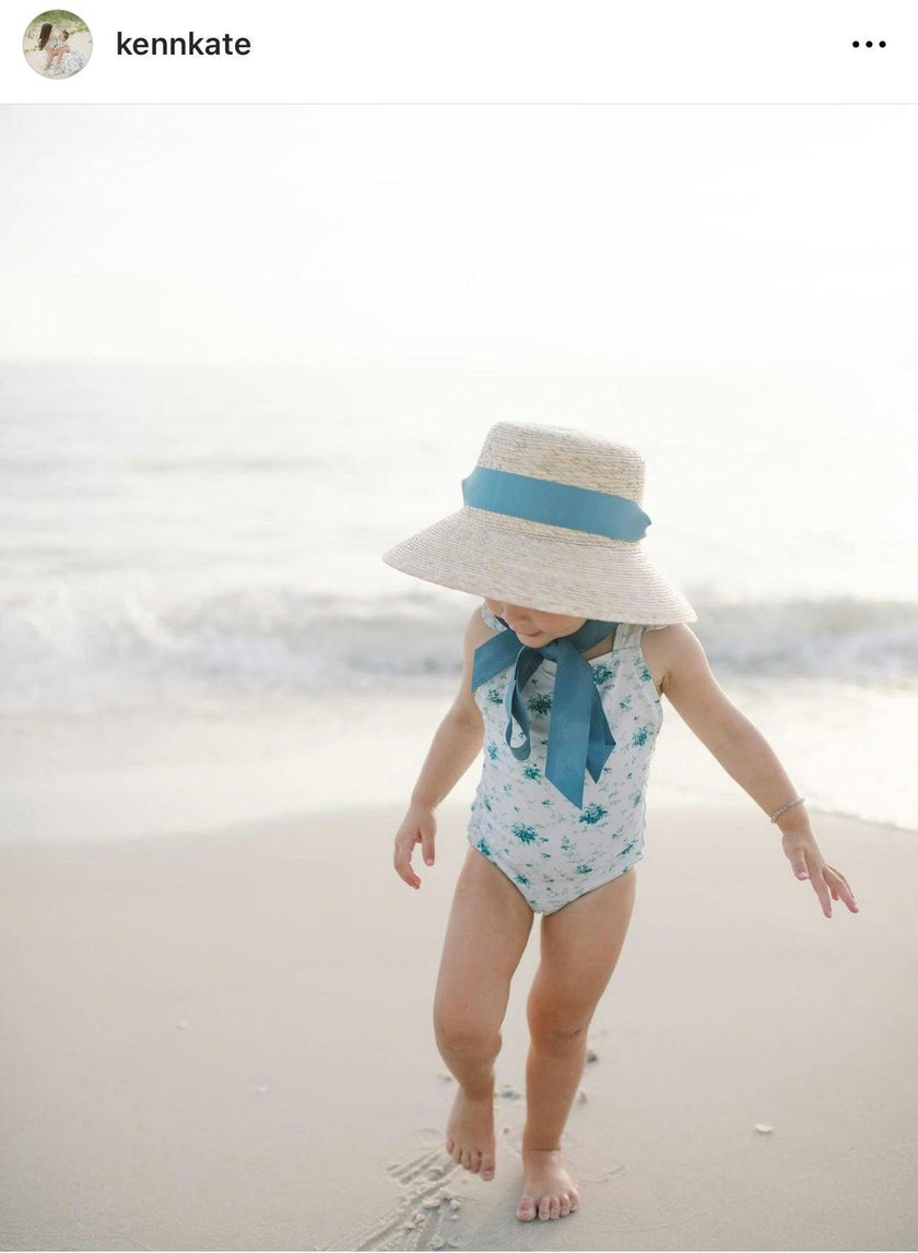 Palmetto Girl’s Hat - Navy Ric-Rac Ribbon