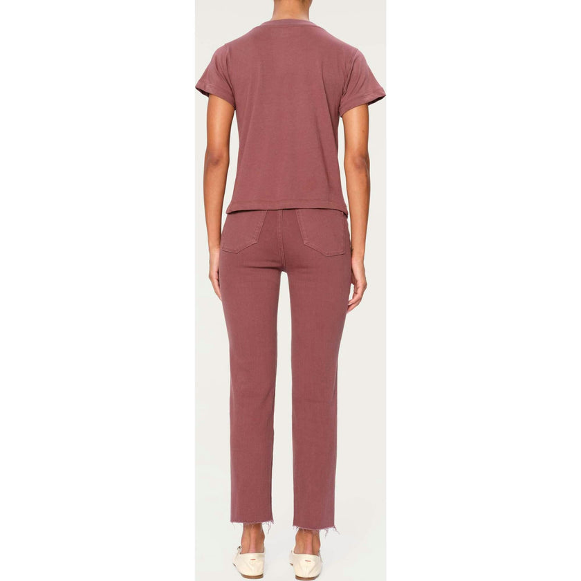 Mara Straight Mid Rise Instasculpt™ Ankle Jeans | Dried Rose