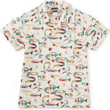 Printed Camp Shirt, Natural