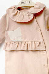 Pink Lovely Kitten Babygrow