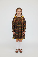 Poppy Smocked Cotton Printed Dress
