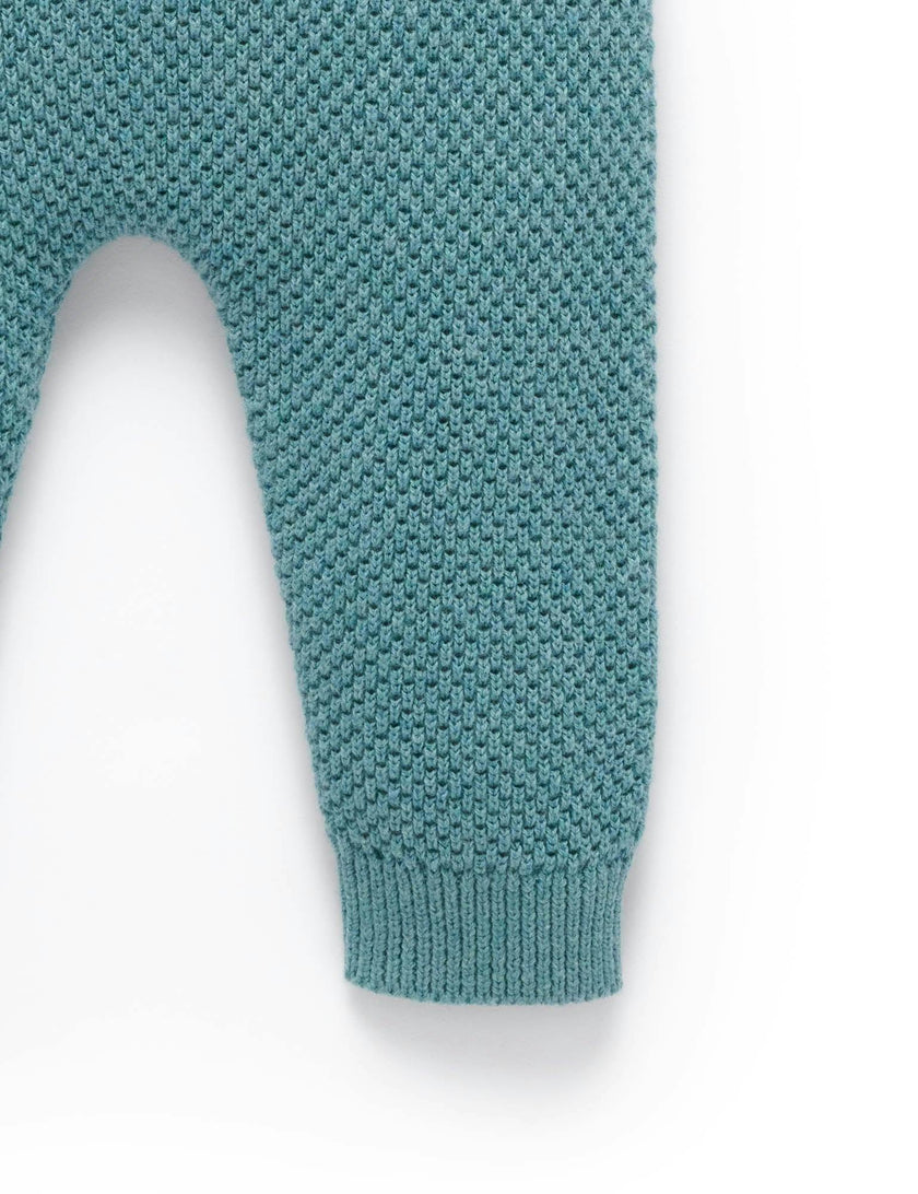 Knitted Legging Duck Egg Melange