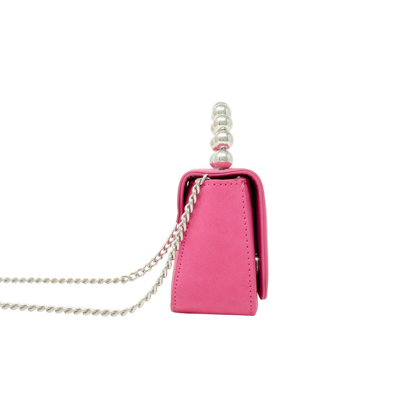 Tiny Metal Pearl Handle Handbag