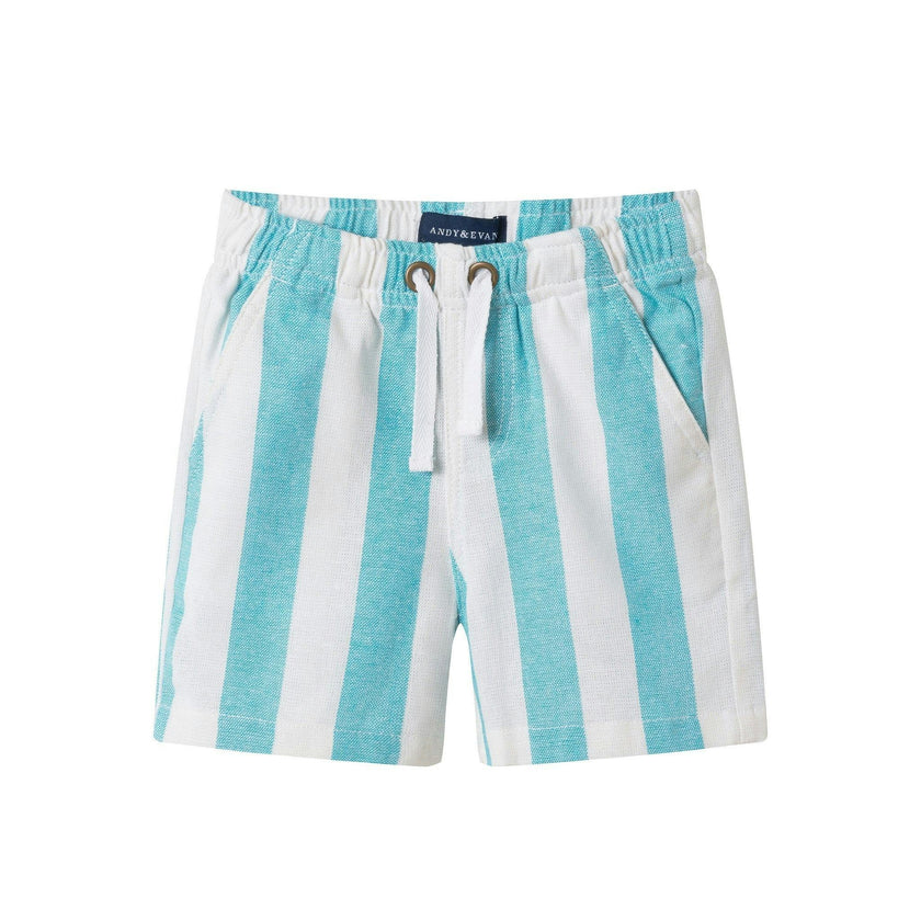 Infant Boys Airy Oxford Set | Green Stripe
