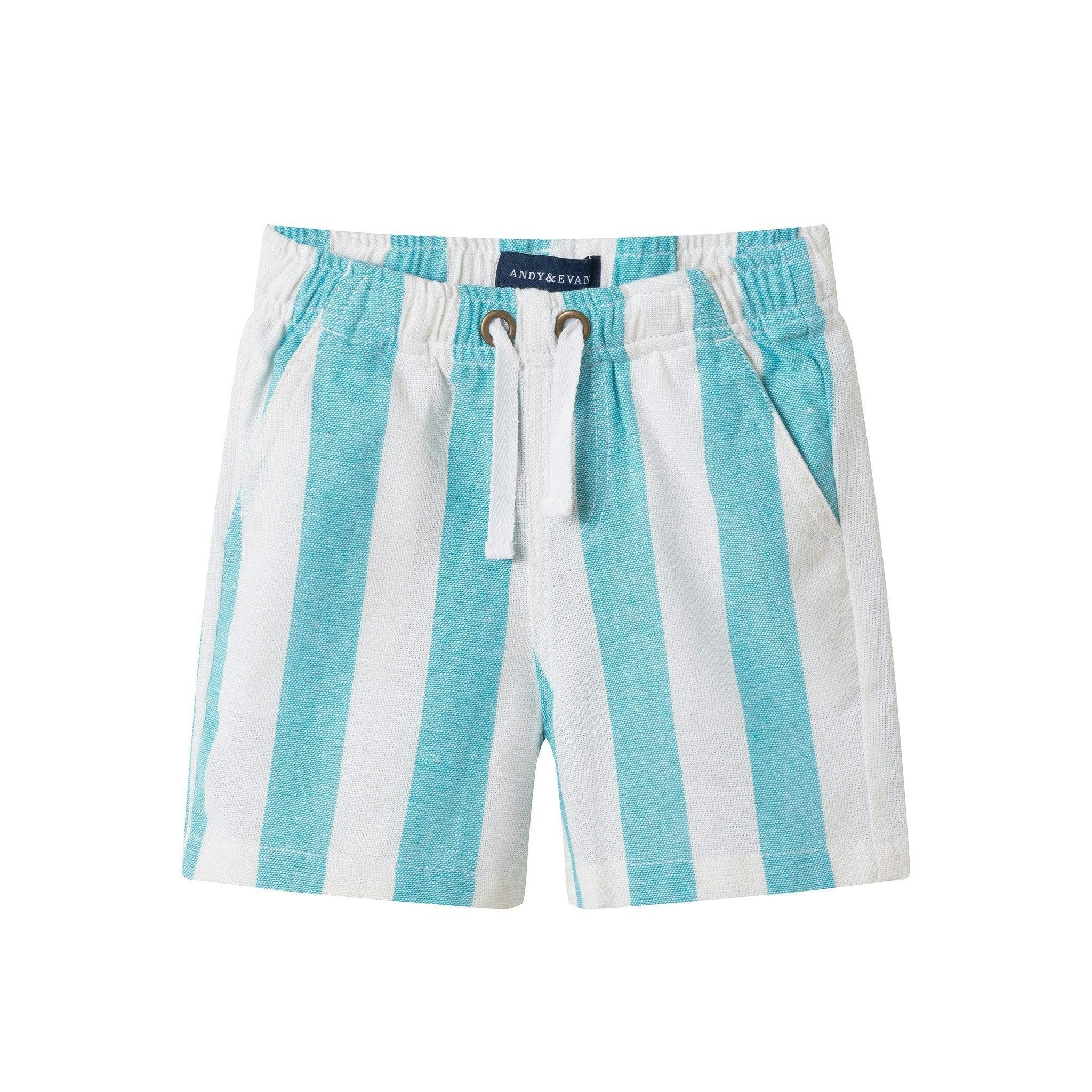 Infant Boys Airy Oxford Set | Green Stripe