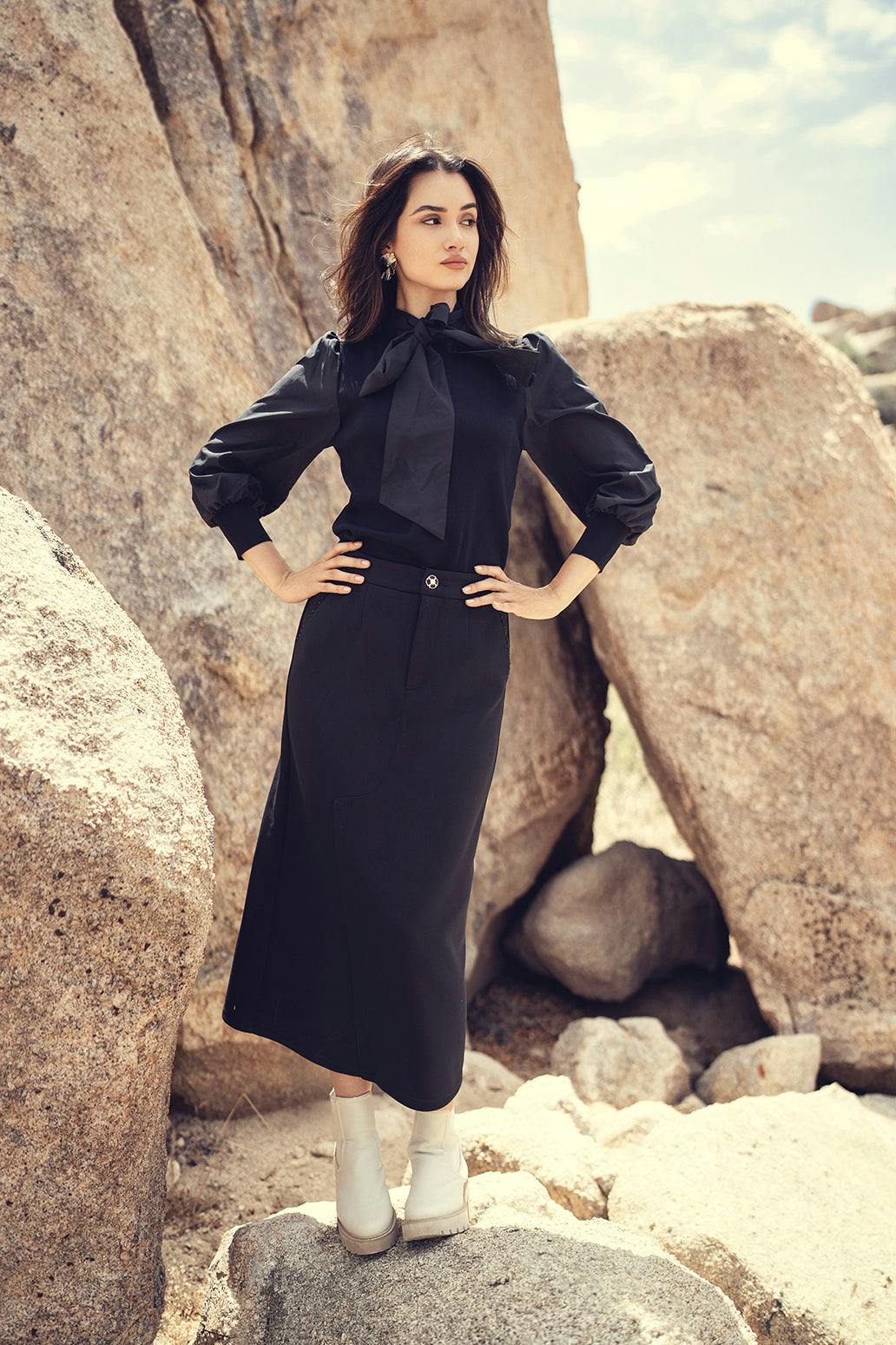 STRAIGHT STRECH SKIRT