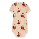 Floral Organic Cotton Short Sleeve One Piece