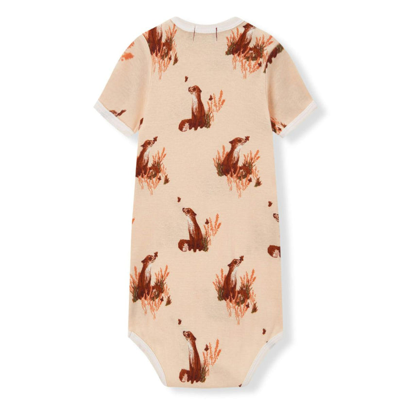 Floral Organic Cotton Short Sleeve One Piece