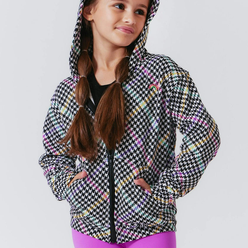Girls Oversized Drop Shoulder Full-Zip Hoodie