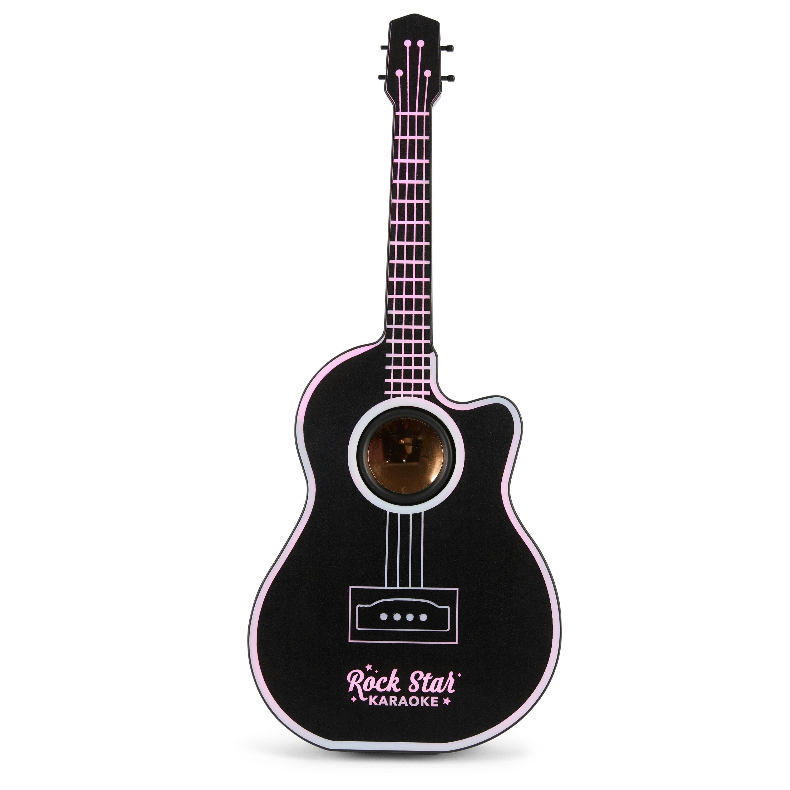 Rock Star Karaoke -Guitar Speaker & Microphone Combo - Black
