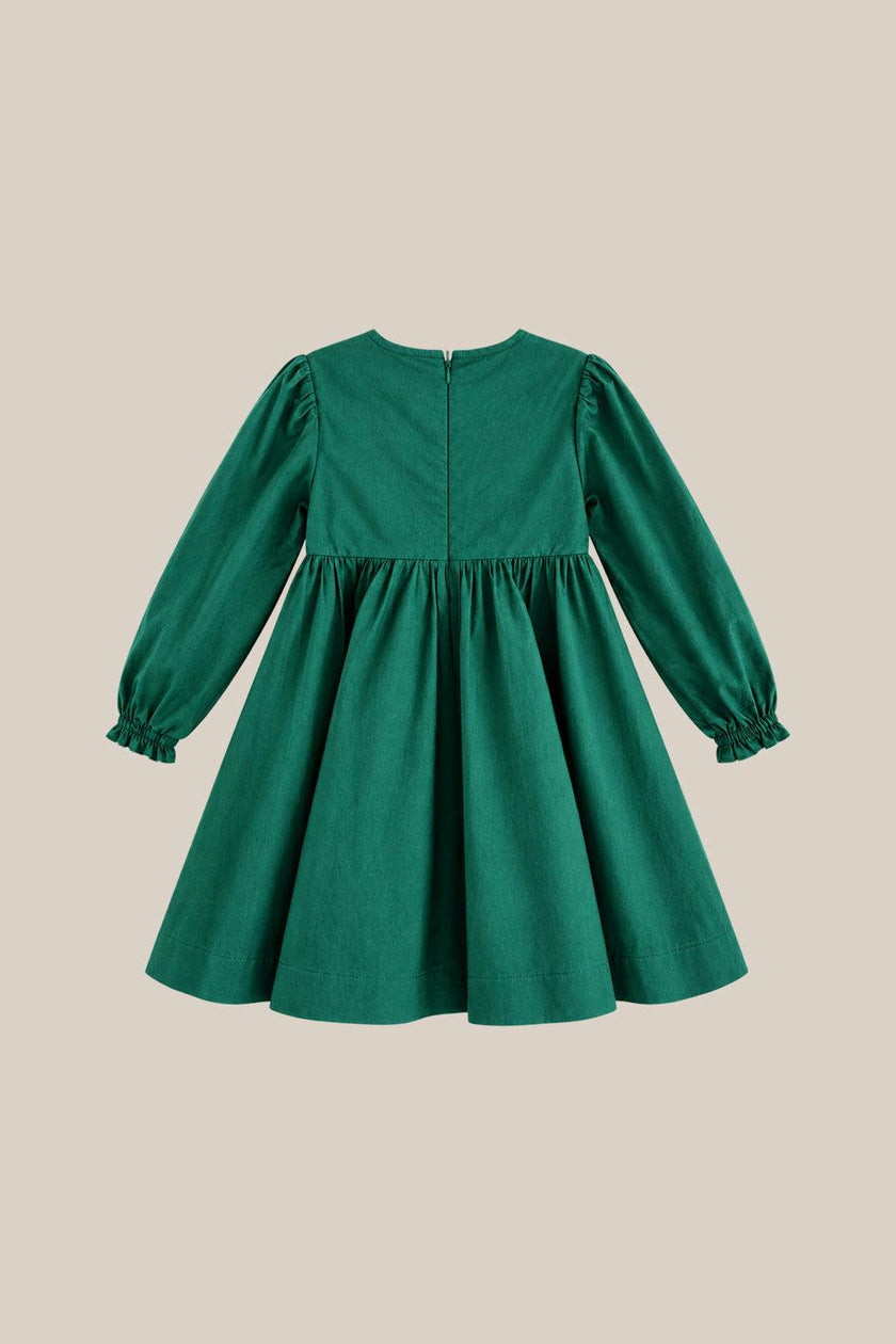 Mini Christmas Tree Dress in Emerald