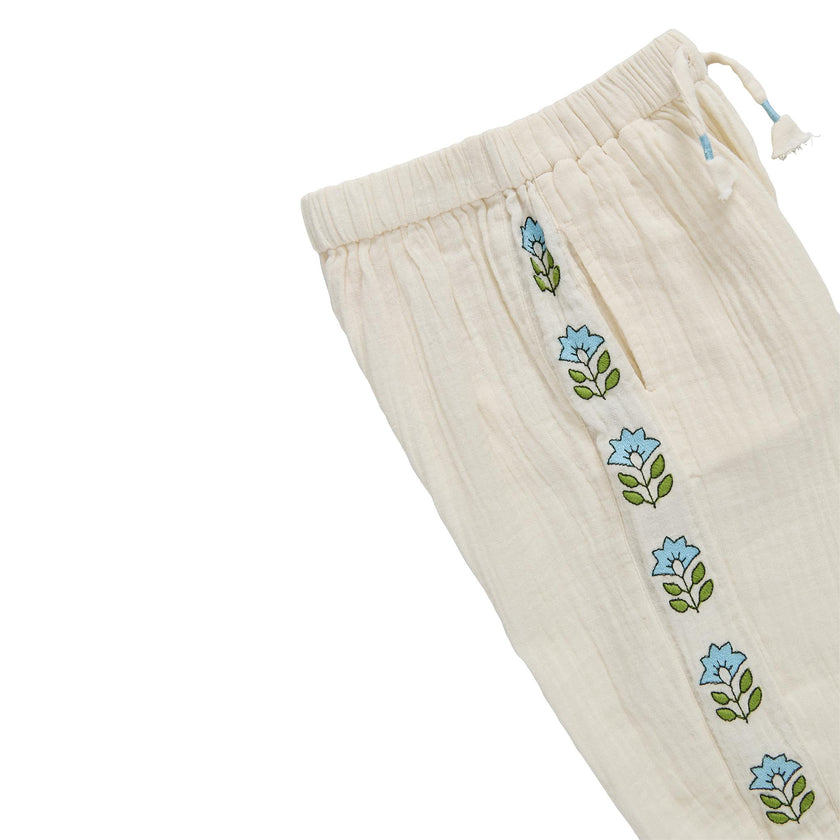 Girls Kiran Pant - Antique White