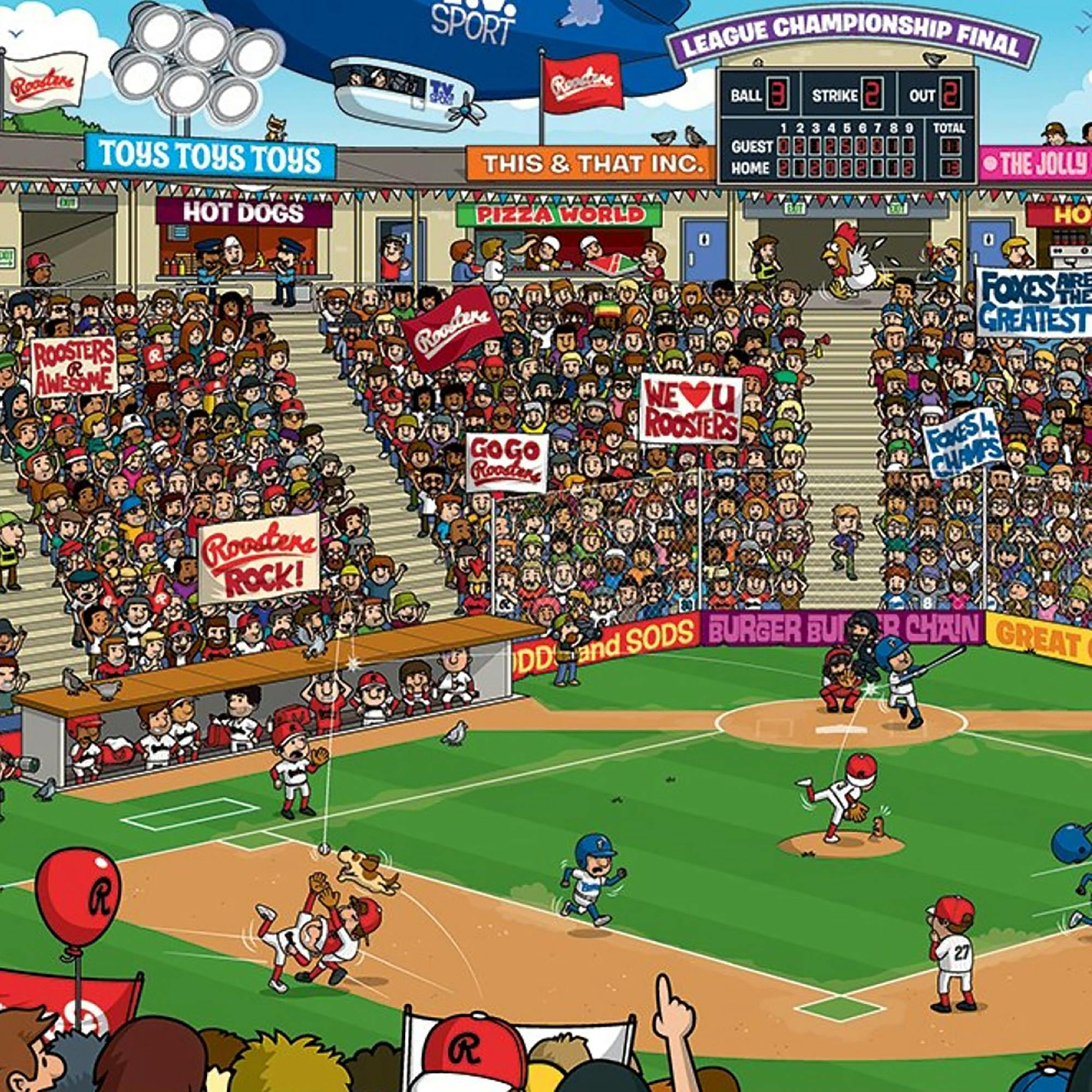 Spot & Find: Baseball - 100 PC Puzzle