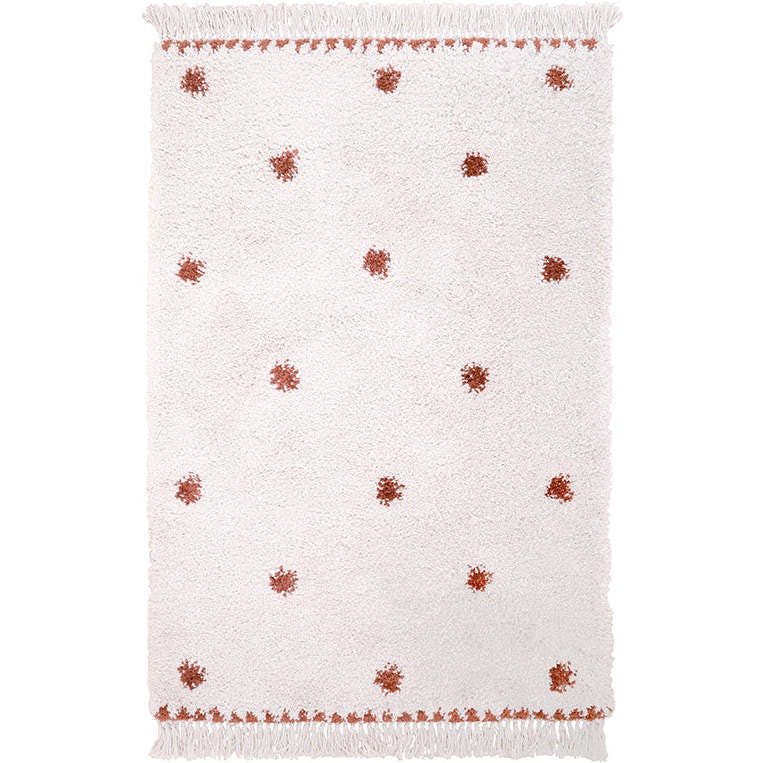 Wooly Fringed Rectangular Rug