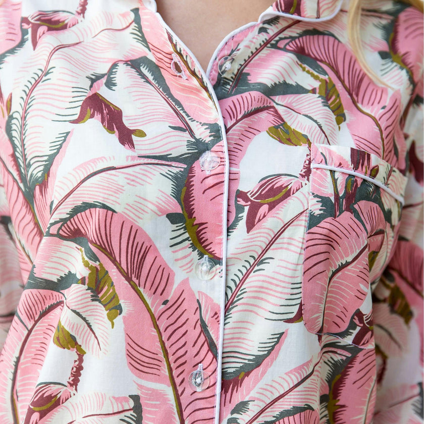 Women's Martinique® Pink Banana Leaf Night Shirt
