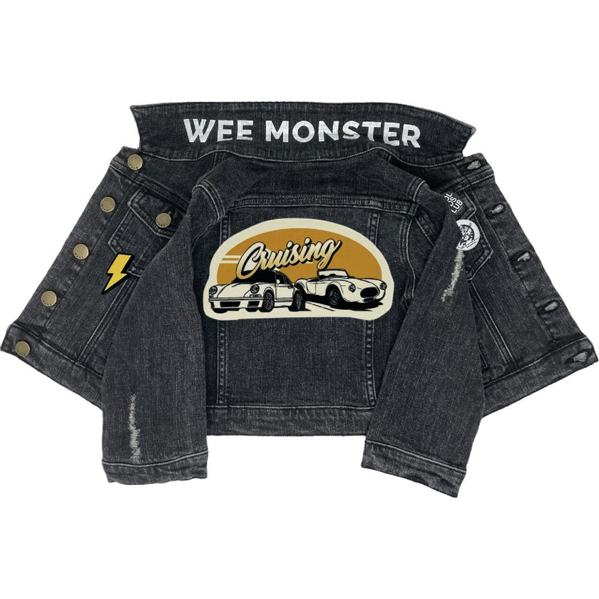 Cruisin' Black Denim Jacket - Unisex for Boys and Girls