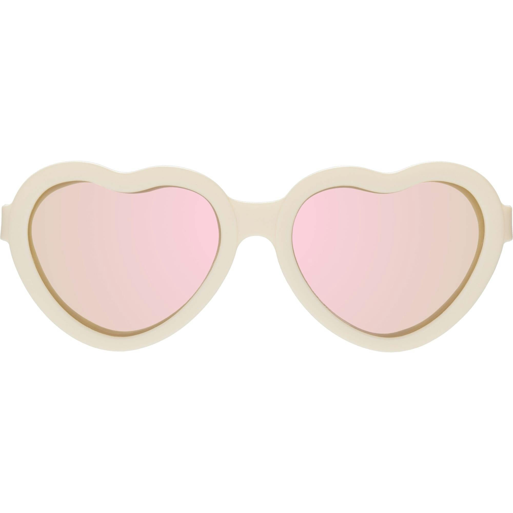 Polarized Heart: Rose Gold Mirrored Lens
