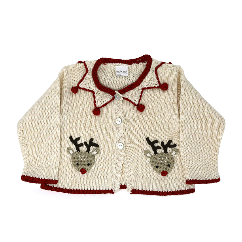 Knit Reindeer Cardigan