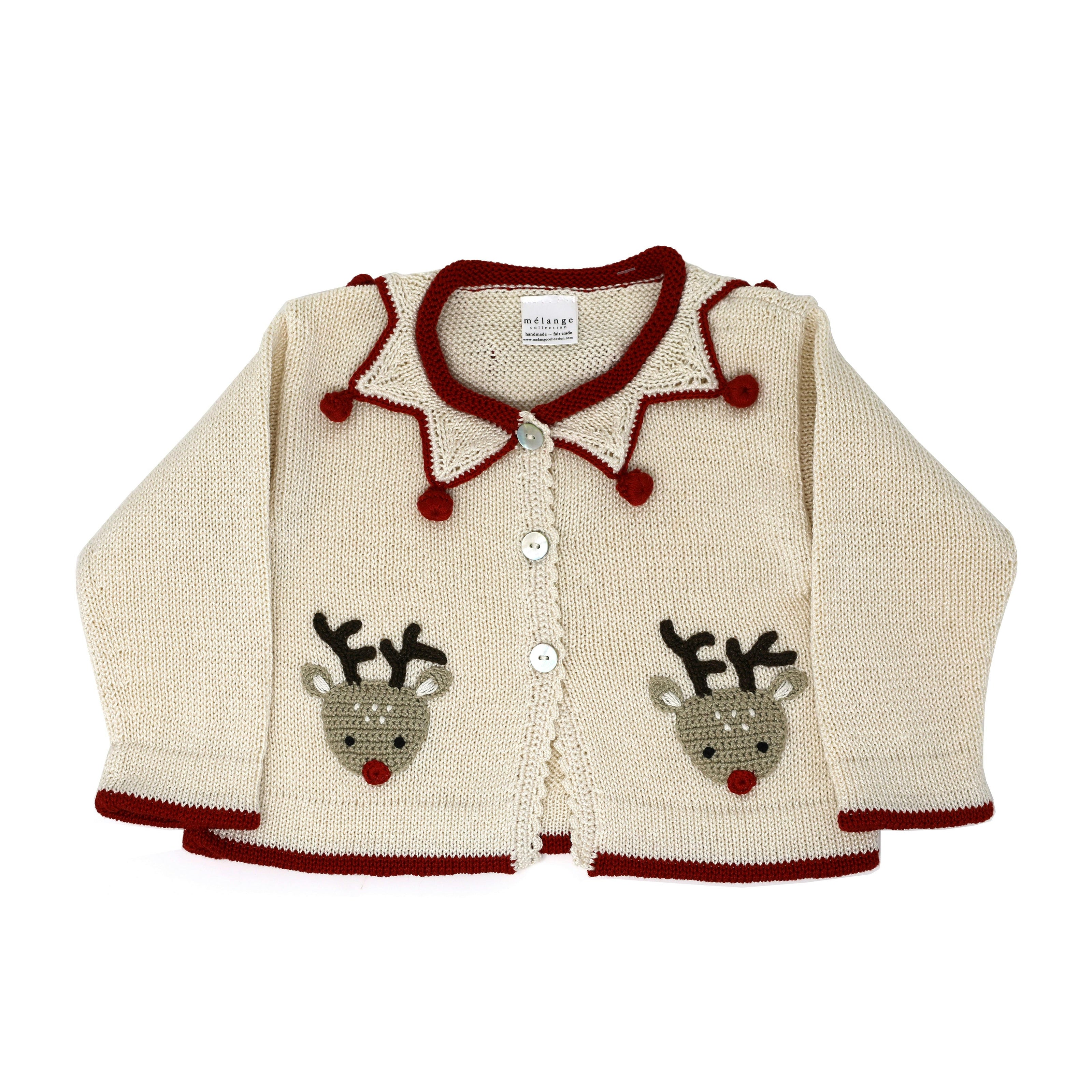 Knit Reindeer Cardigan