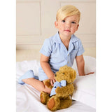 Beauchamp Gingham Short Pyjamas in Blue (18mths- 10yrs)