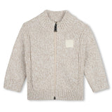 Ivory Zip Knit Sweater