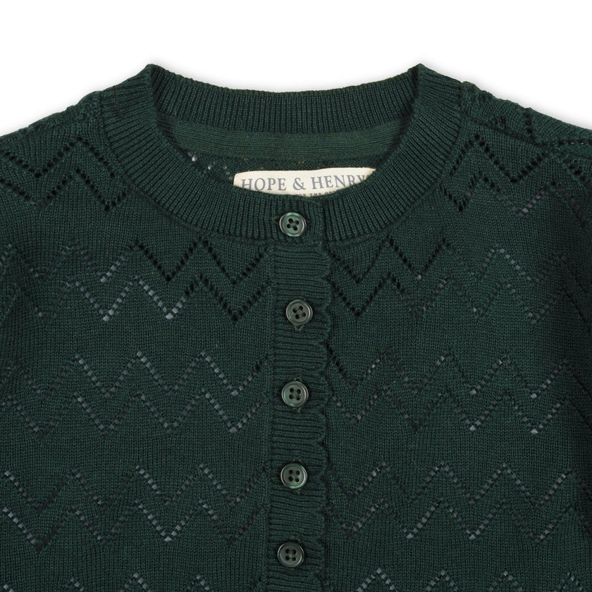 Organic Puff Sleeve Henley Sweater