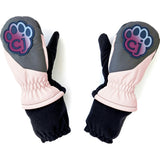 Magic Mittens: Waterproof Toddler Winter Mittens w/ Color Change Patch- Light Pink & Hot Pink
