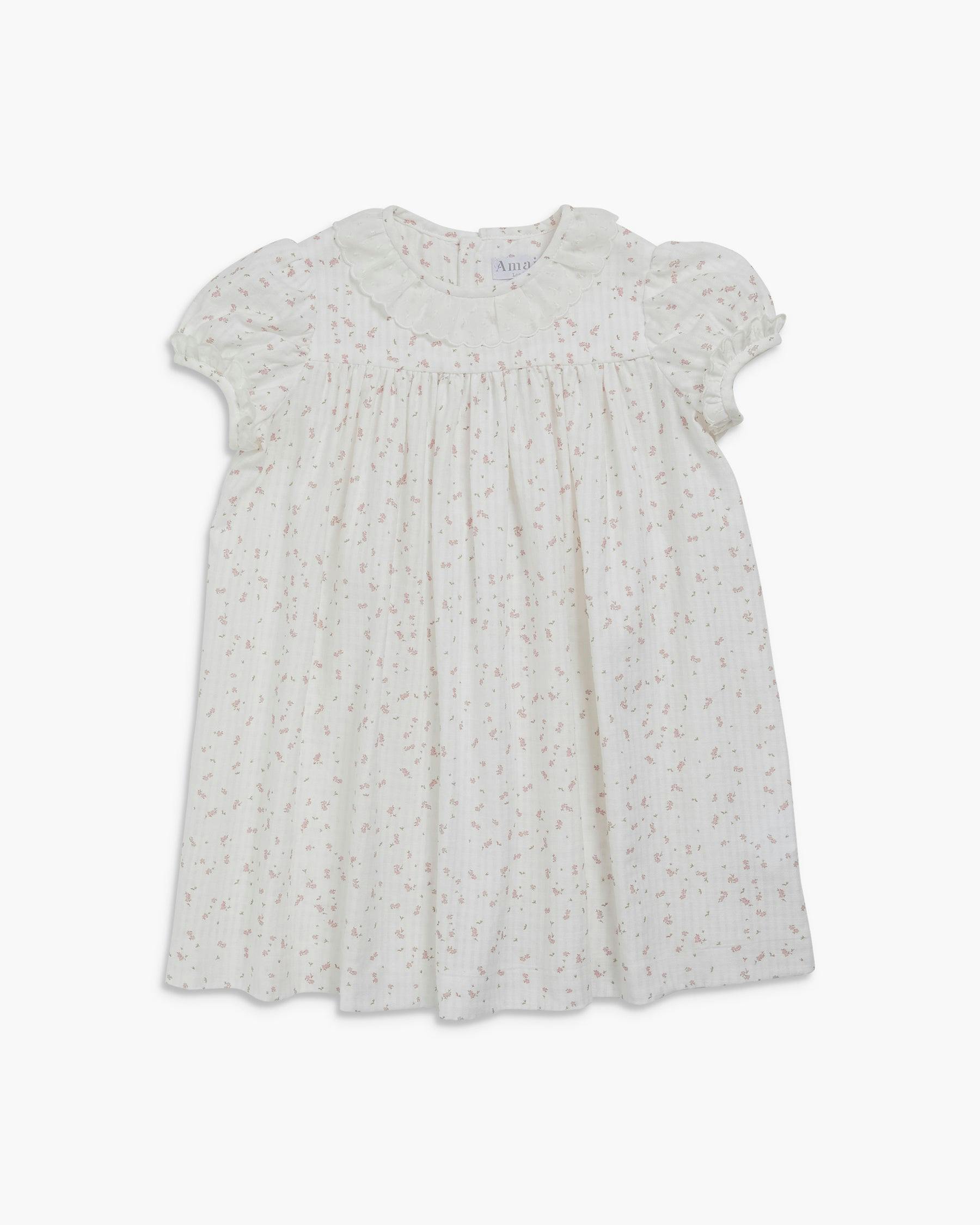 Belle Dress Jacquard Pink