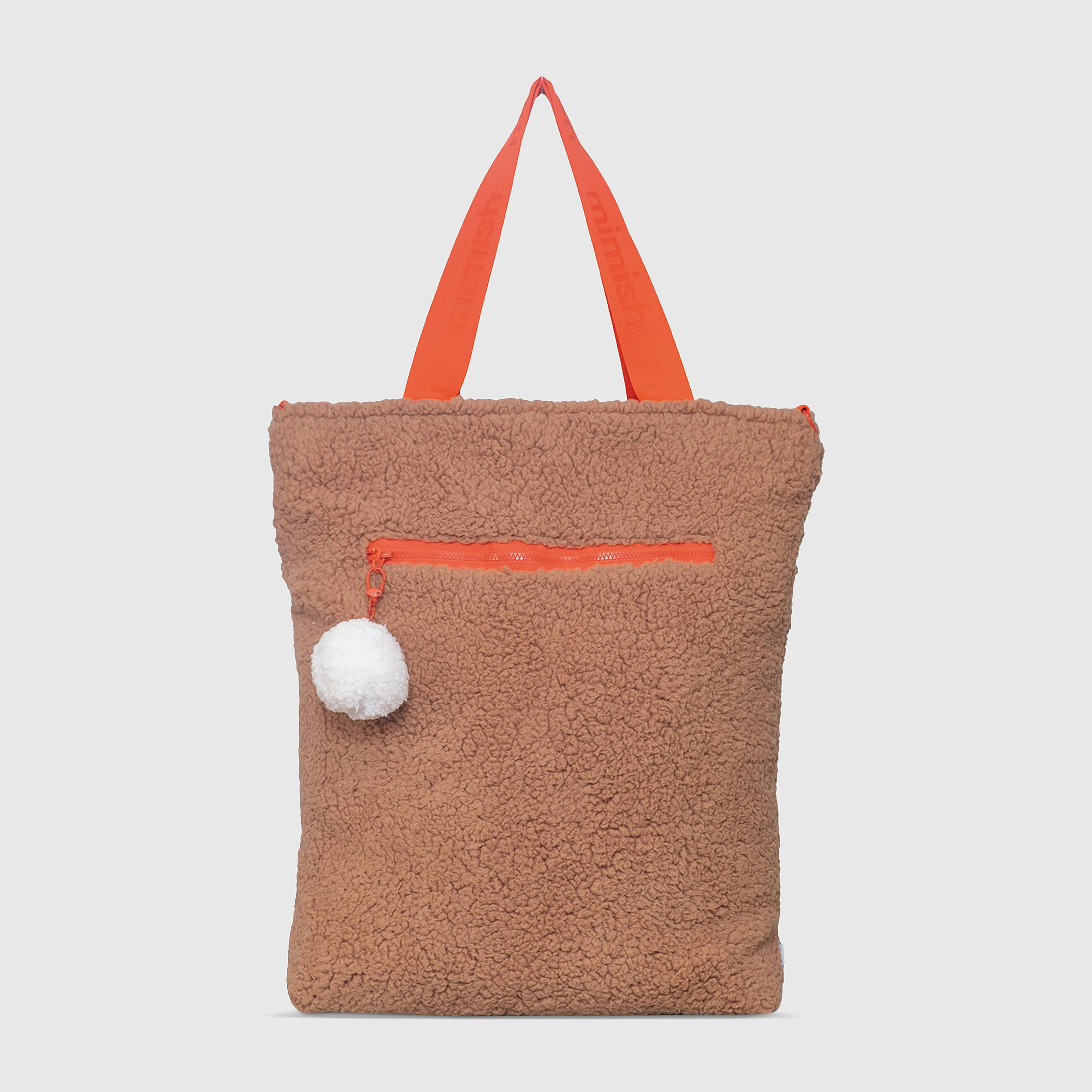 Snuggle Tote XL – The Oversized Sherpa Tote Bag for Sleepovers, Curry