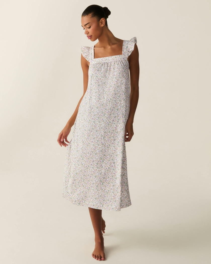 Women's Pima Clara Nightgown in Meadow Bloom