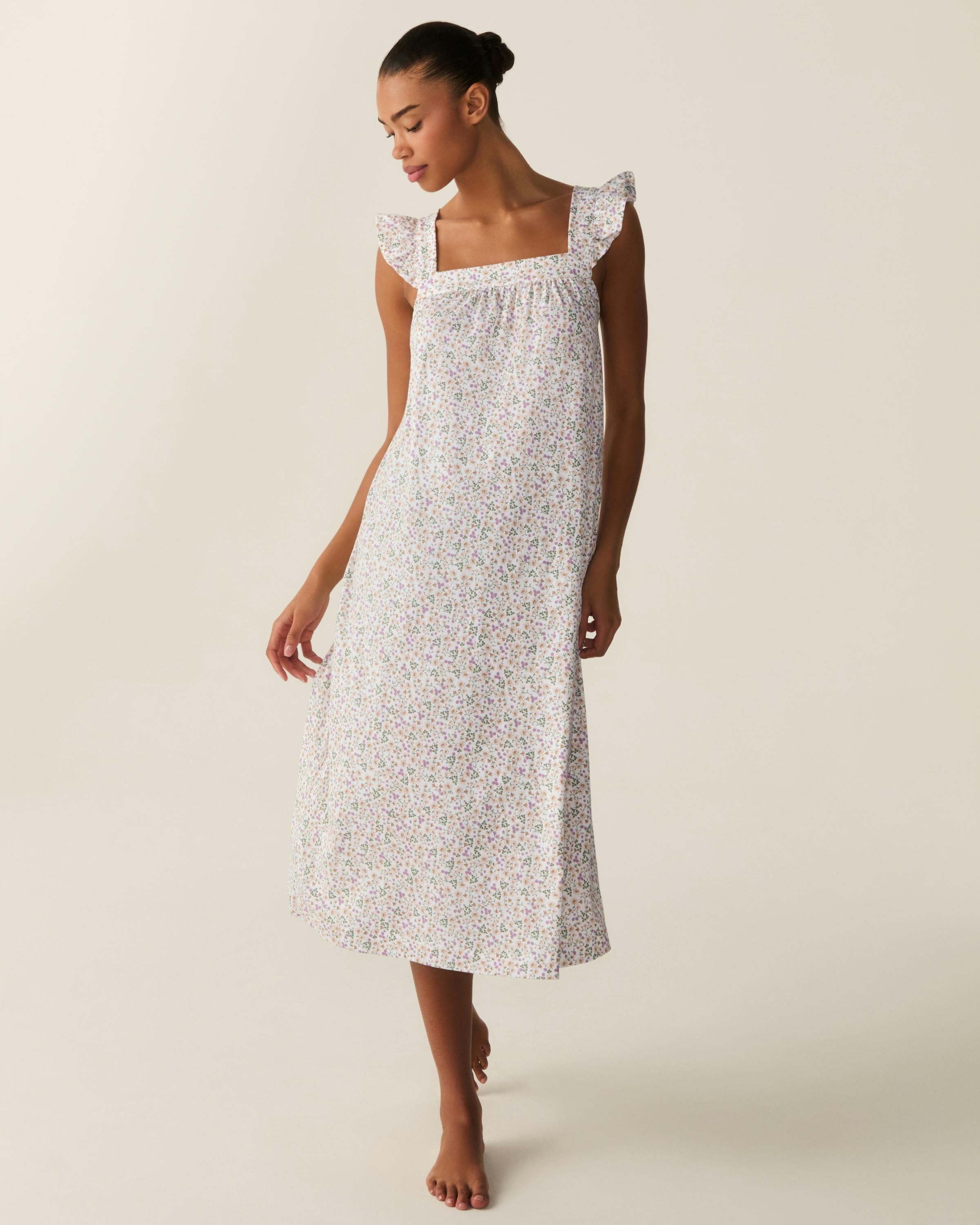 Women's Pima Clara Nightgown in Meadow Bloom