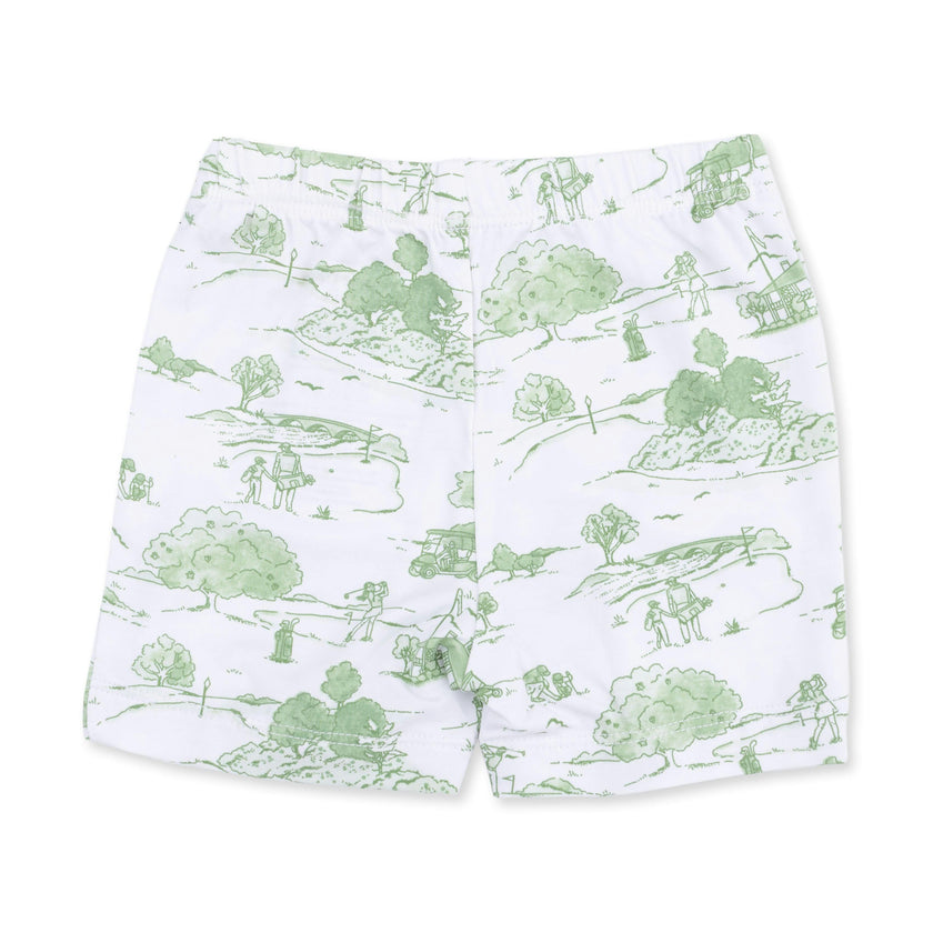 Golf Toile Green - Loungewear Short Set