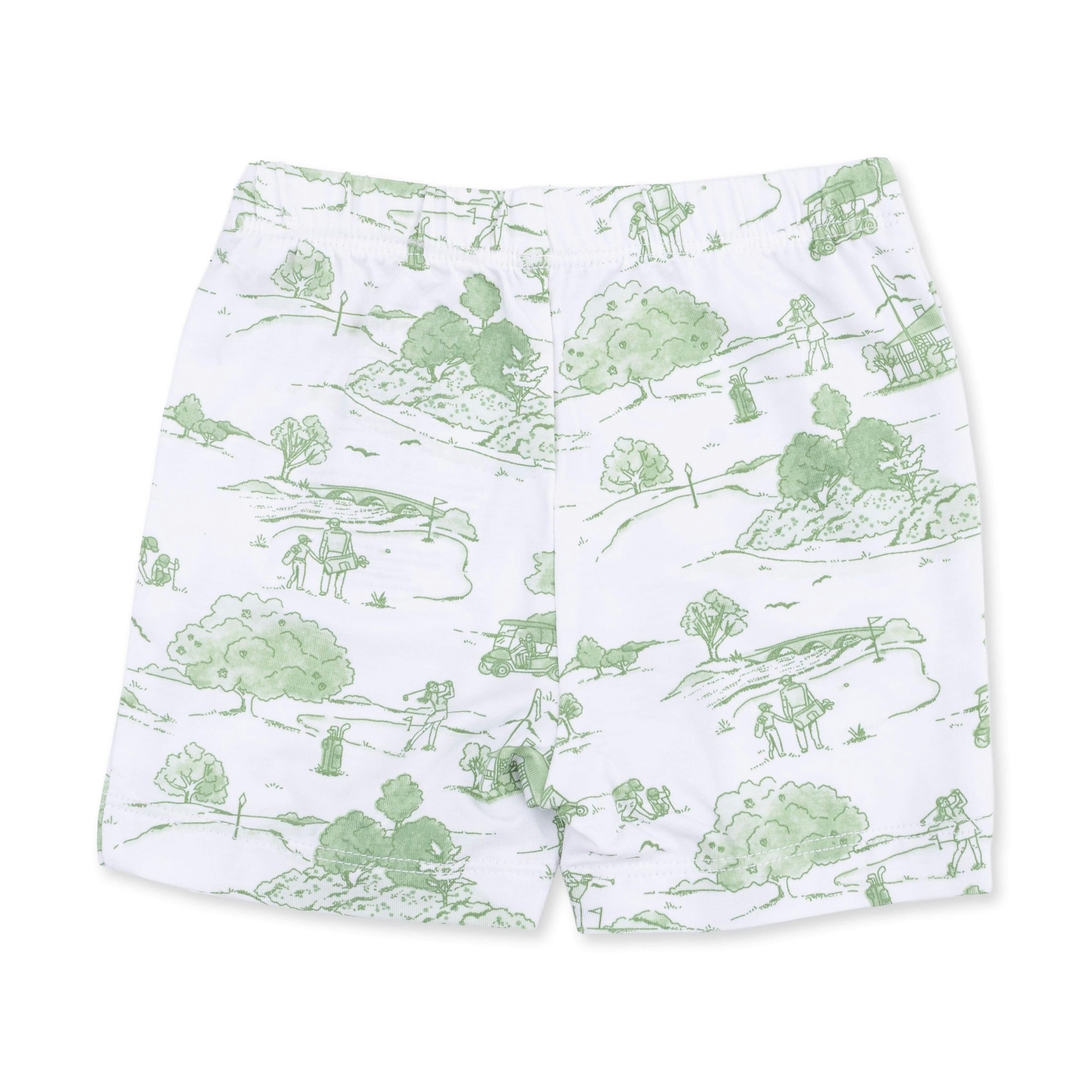 Golf Toile Green - Loungewear Short Set