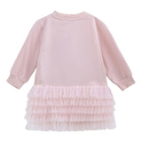 Pink Ruffle Ribbon Dress