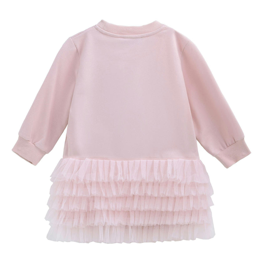 Pink Ruffle Ribbon Dress