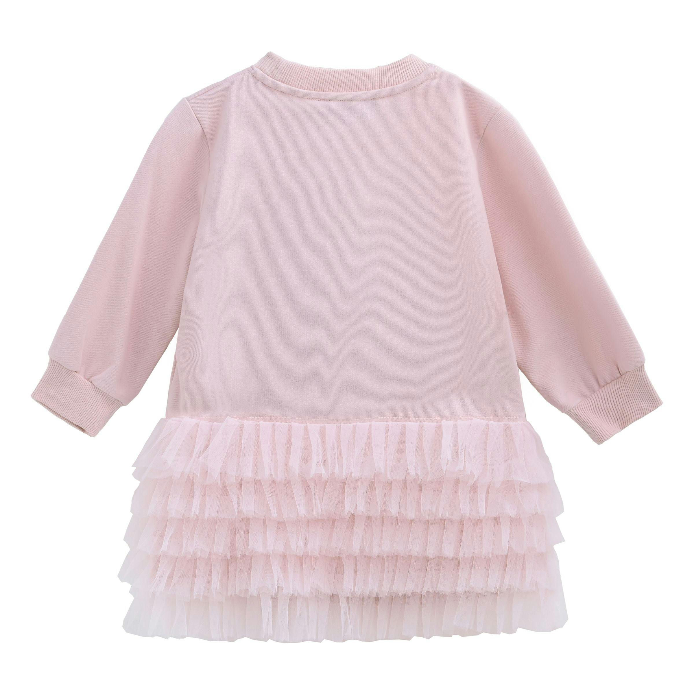 Pink Ruffle Ribbon Dress
