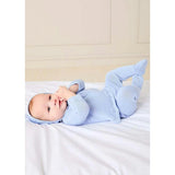 Diamond Openwork Three Piece Knitted Set in Light Blue (1-9mths)