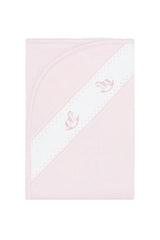 Pink Rocking Horse Embroidered Blanket