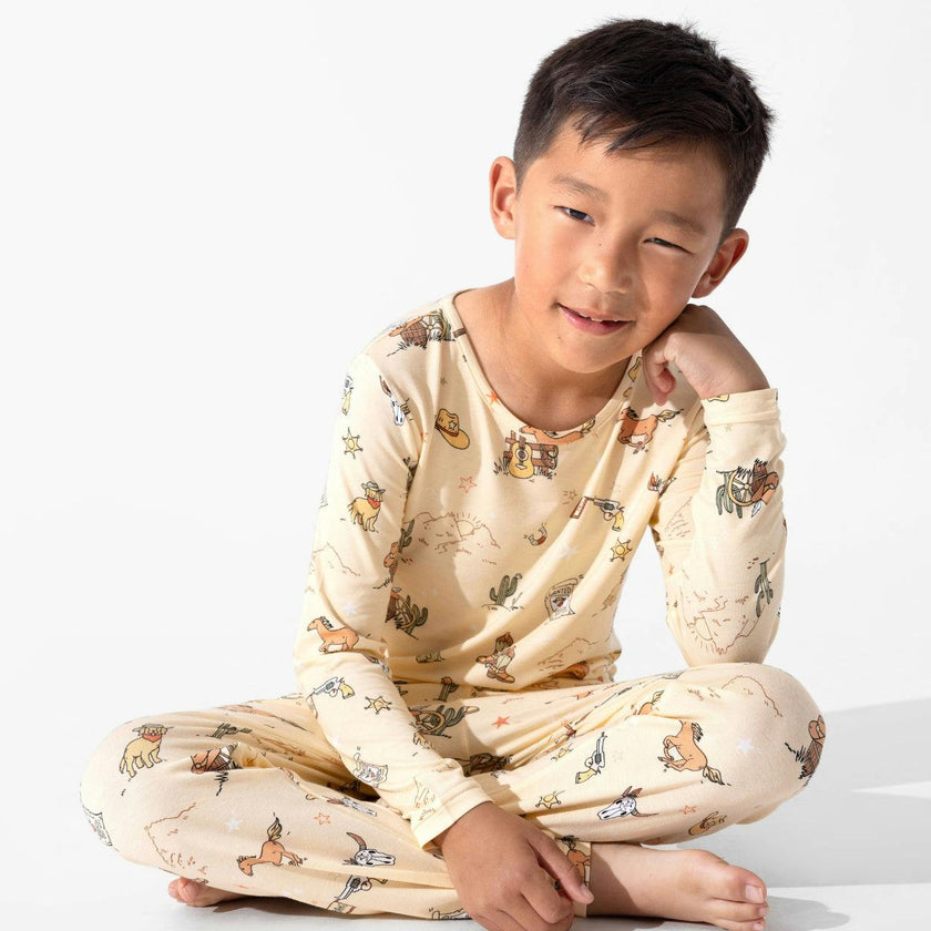 Cowboy Bamboo Kids Pajamas